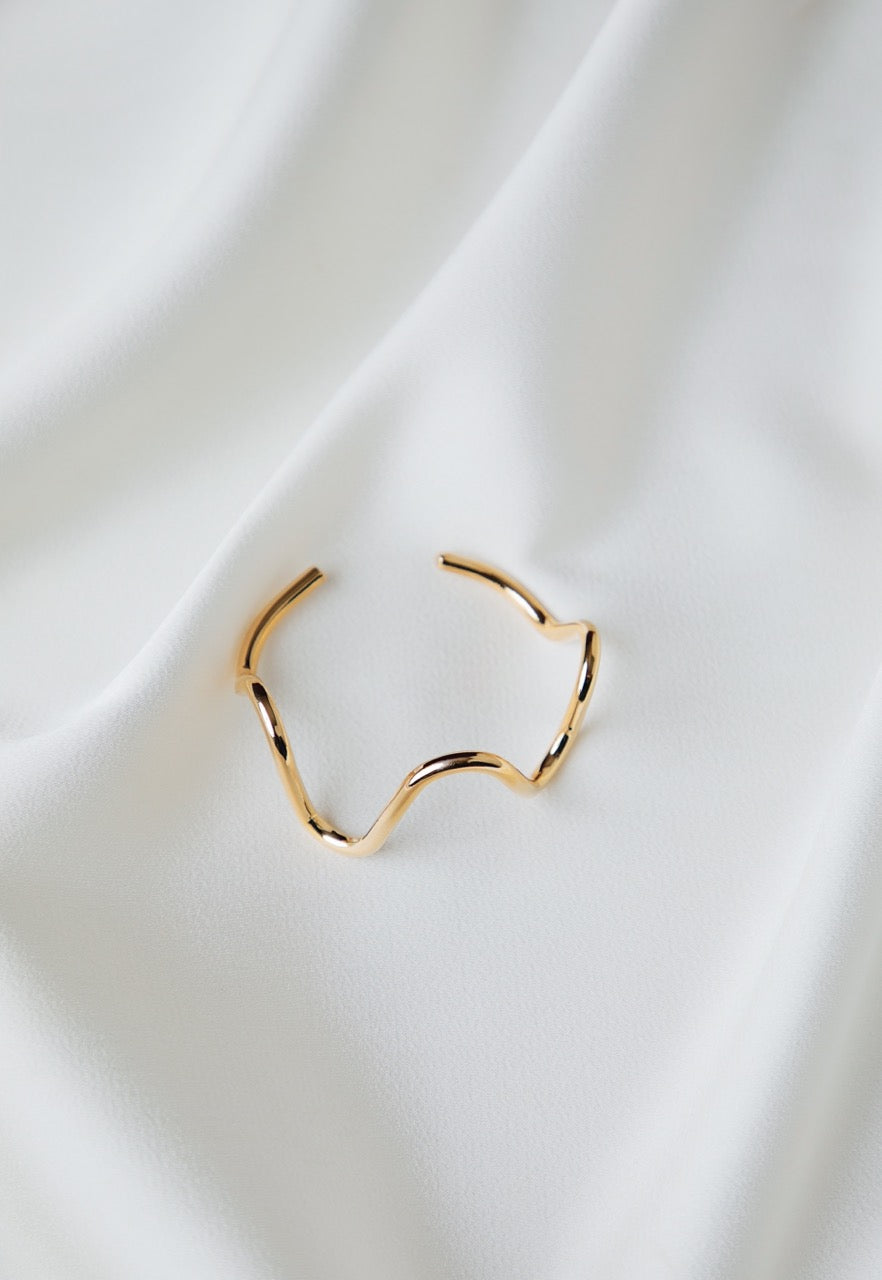 Spiral Gold Bracelet