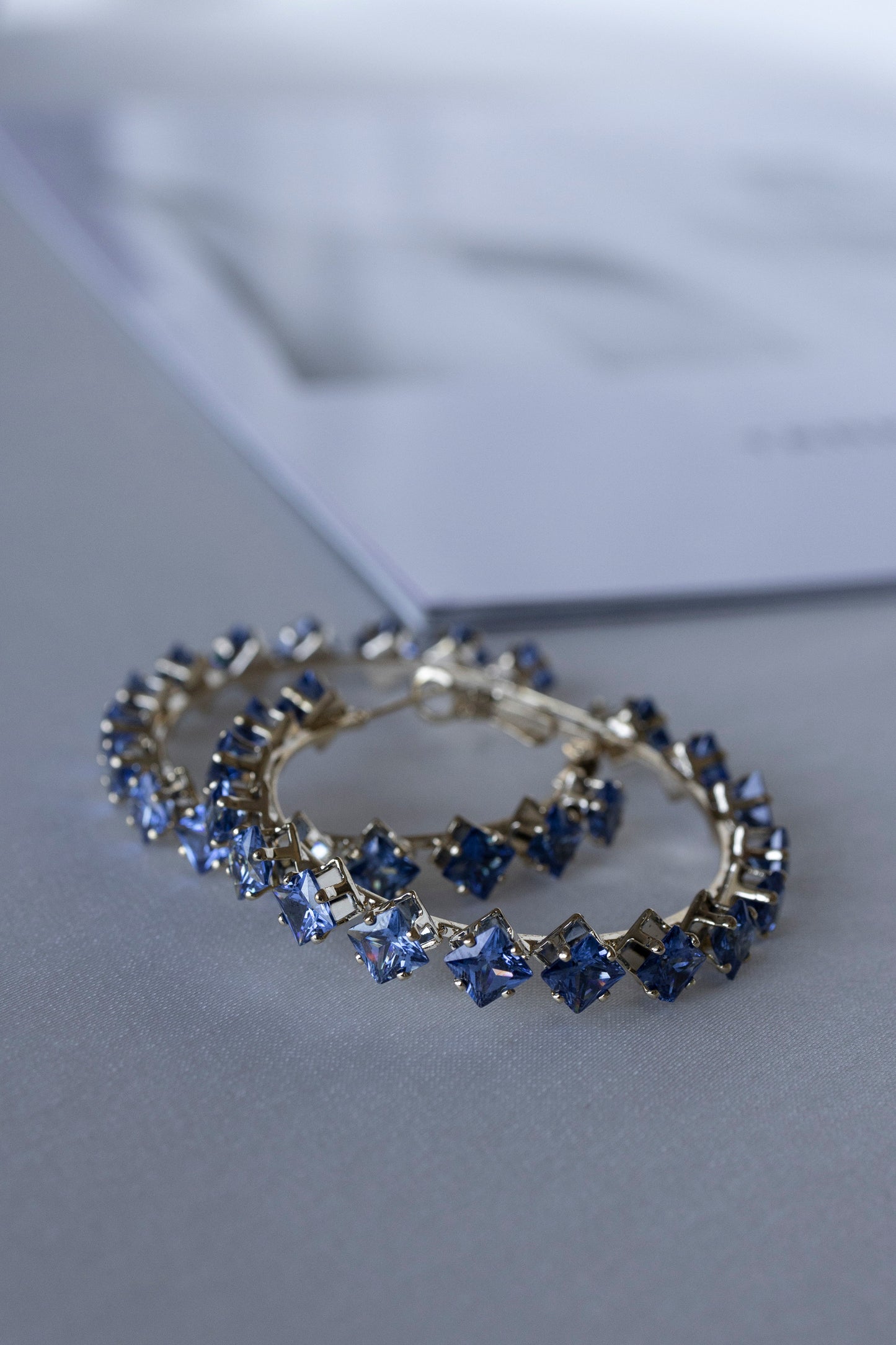 Blue Diamond hoops