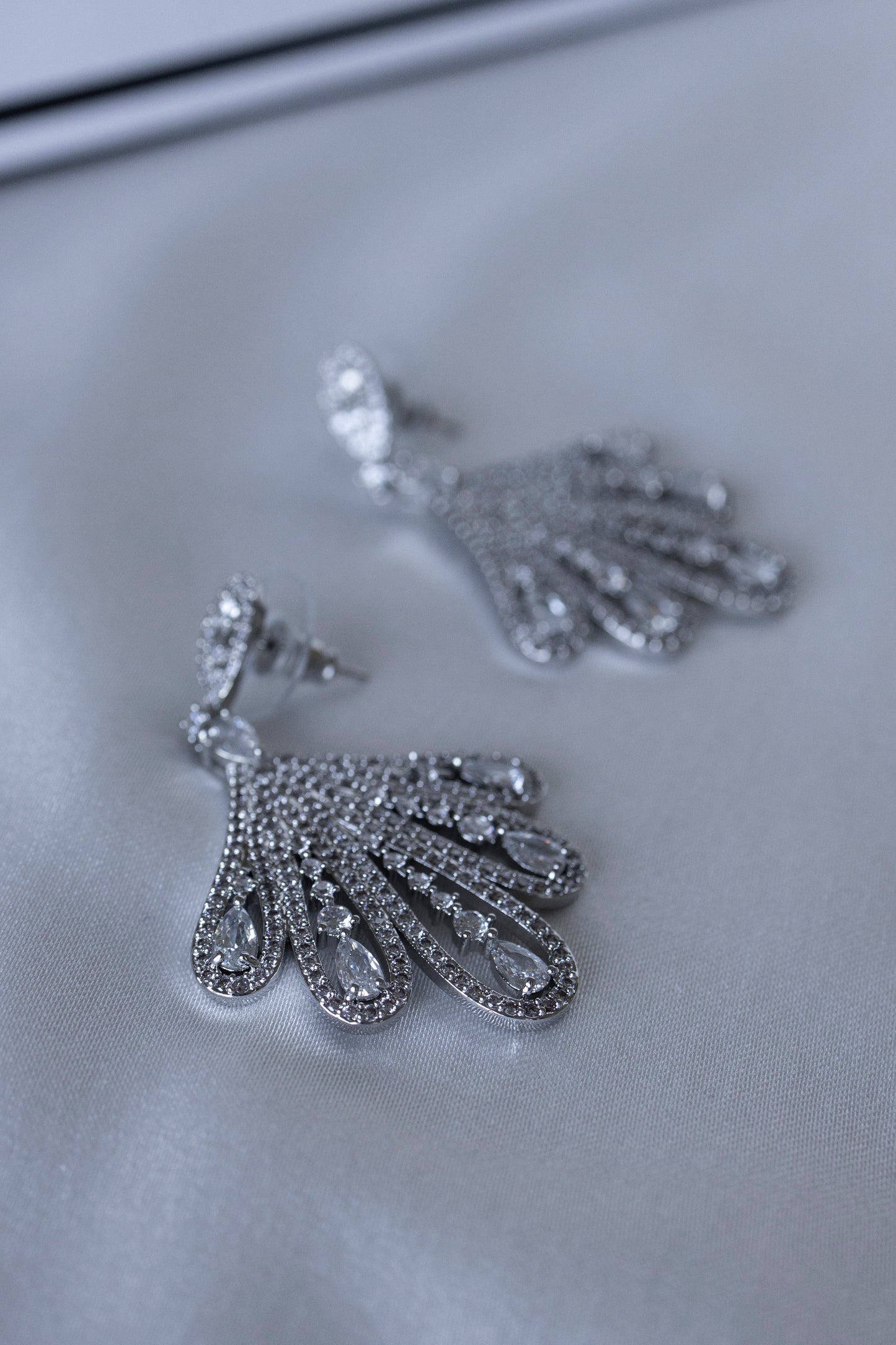 Silver Finger Earrings