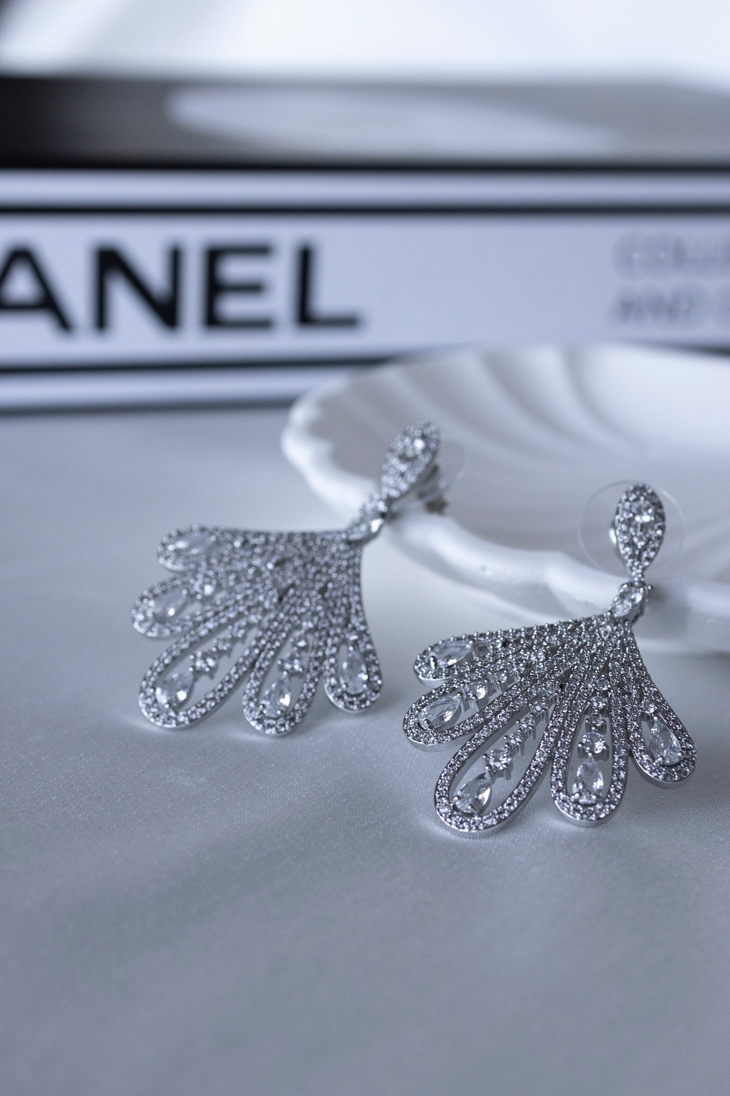 Silver Finger Earrings