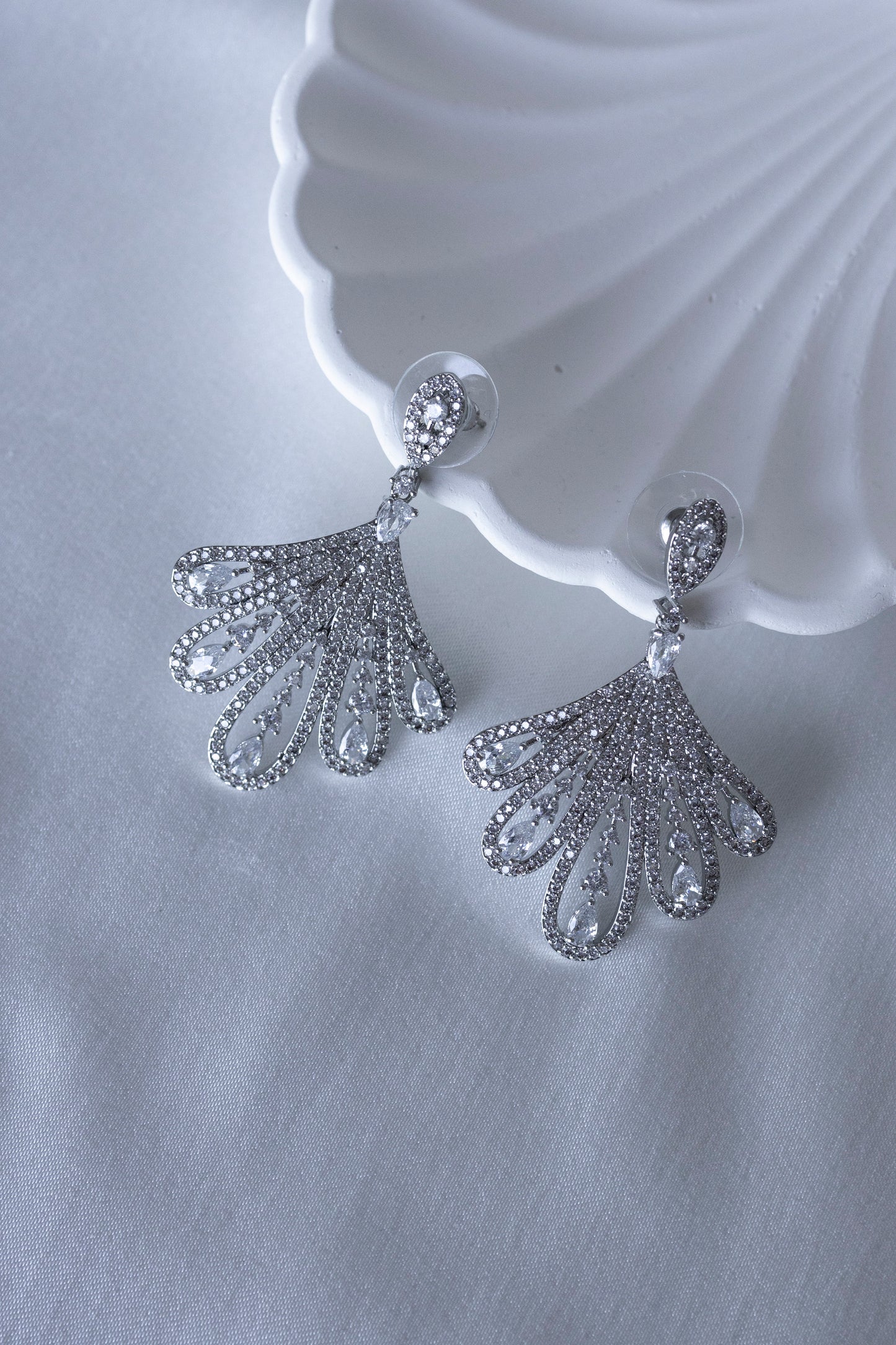 Silver Finger Earrings