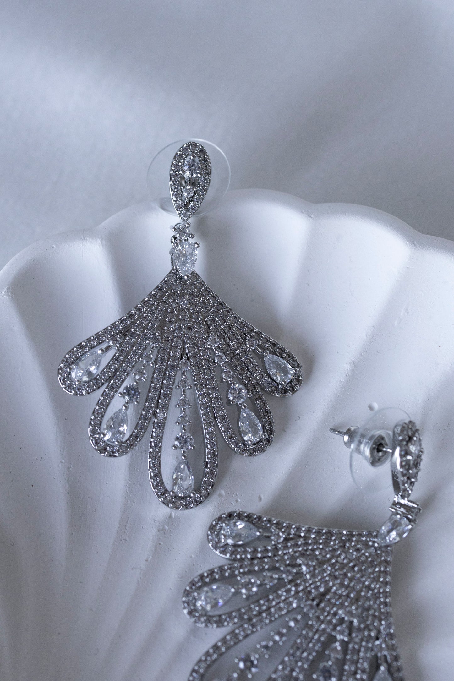 Silver Finger Earrings
