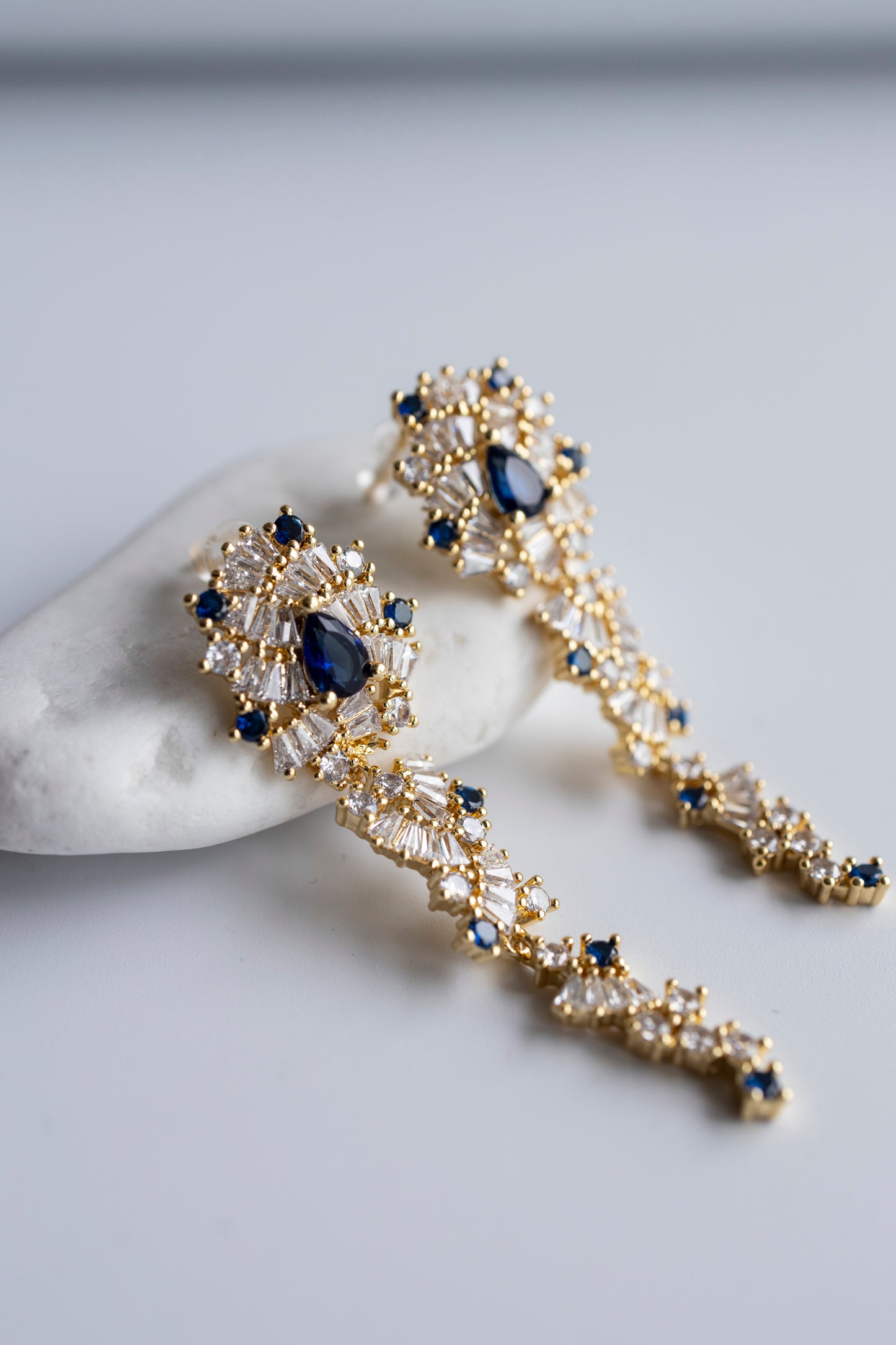 Blue Zirconia Dangles