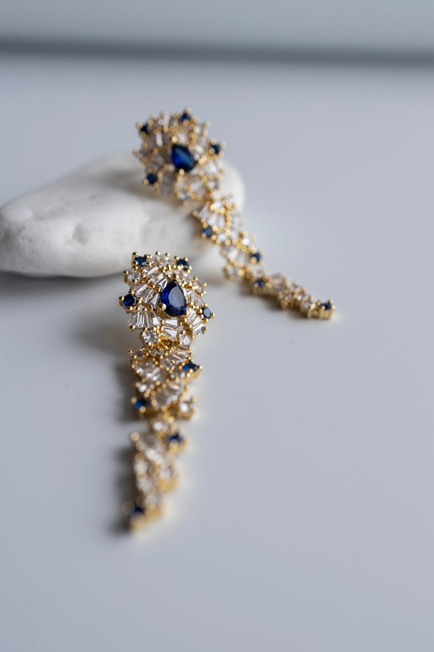 Blue Zirconia Dangles