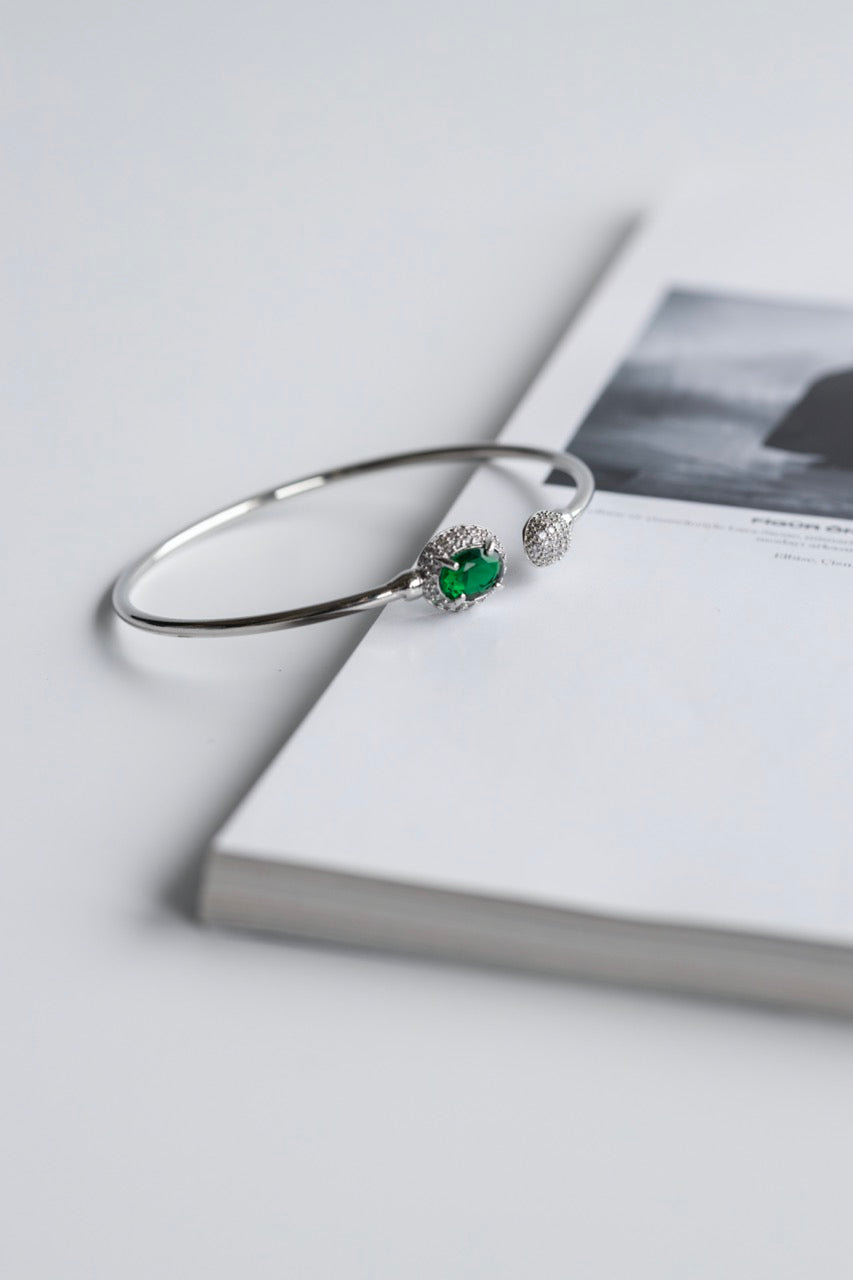 Tri-Tone Green Bracelet