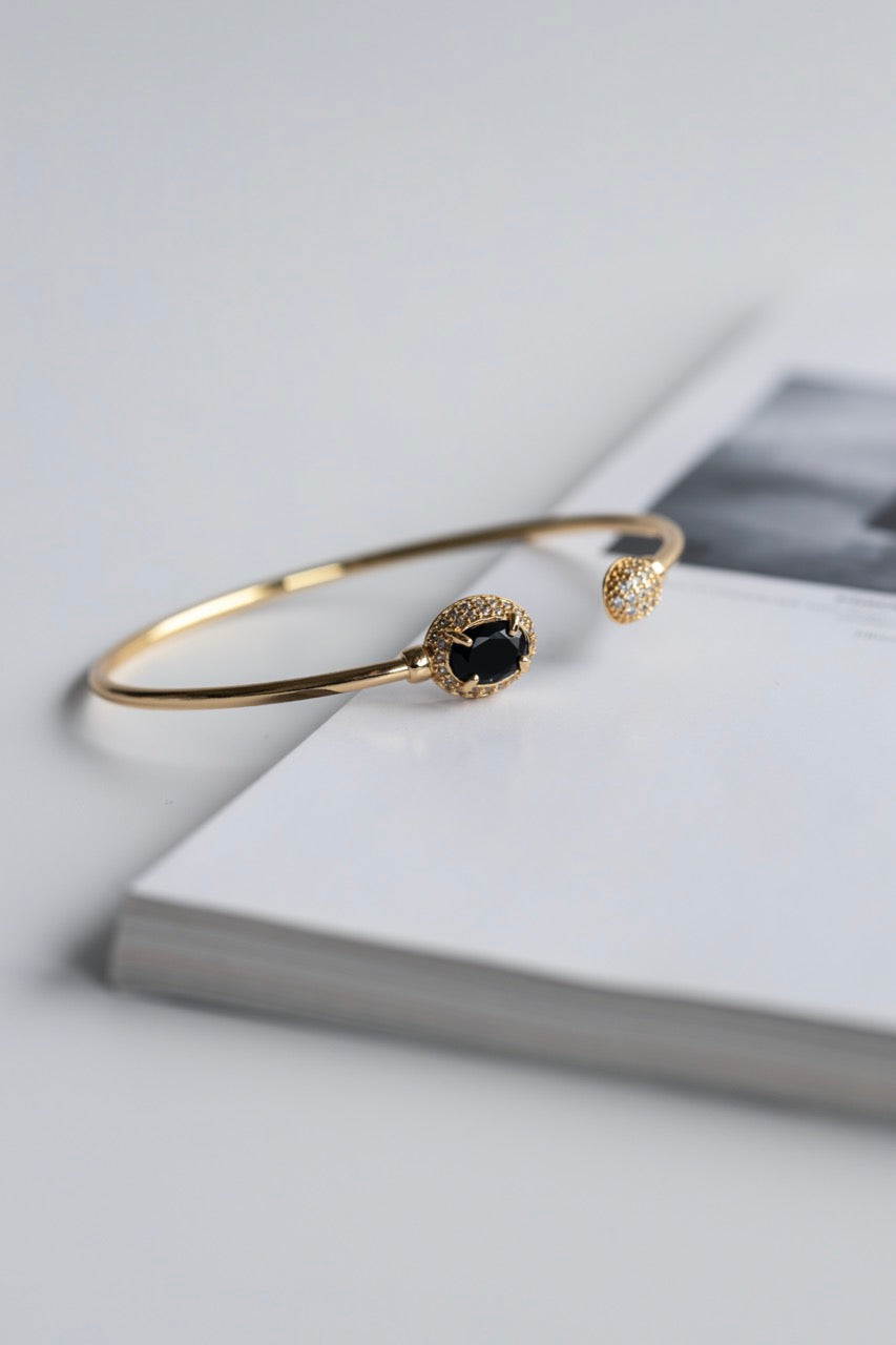 Tri- Tone Black Bracelet