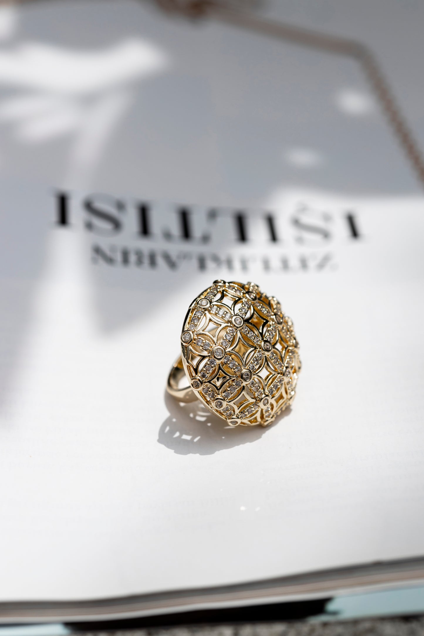 Gold Floral Ring