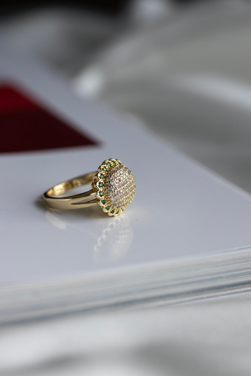Gold Emerald Ring