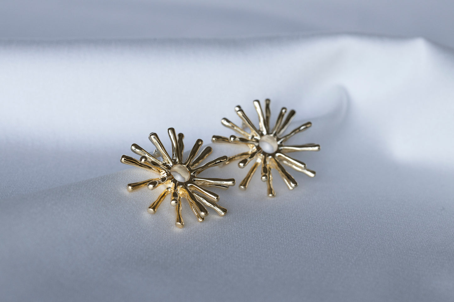 Gold Spikes Earrings