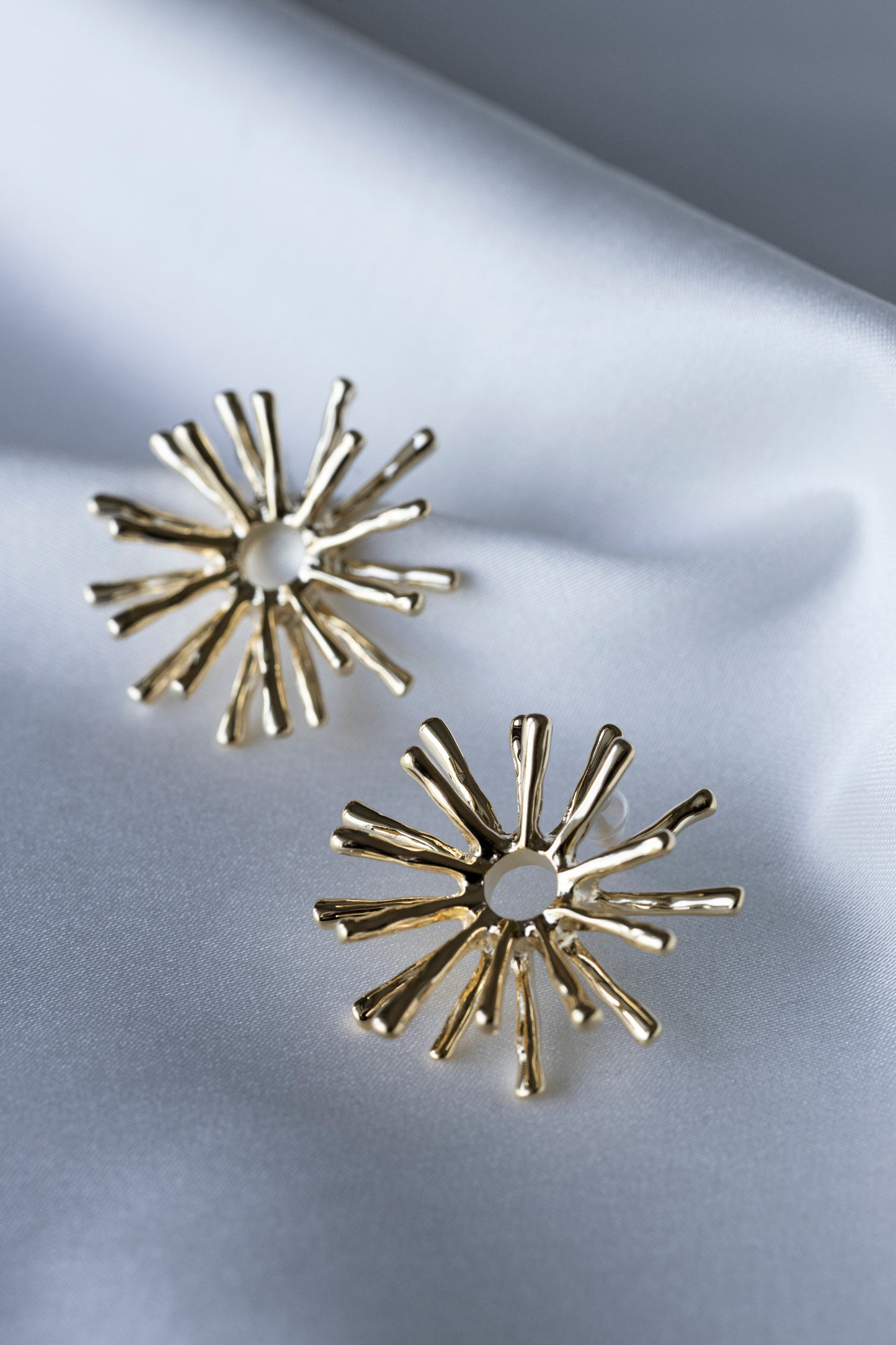 Gold Spikes Earrings