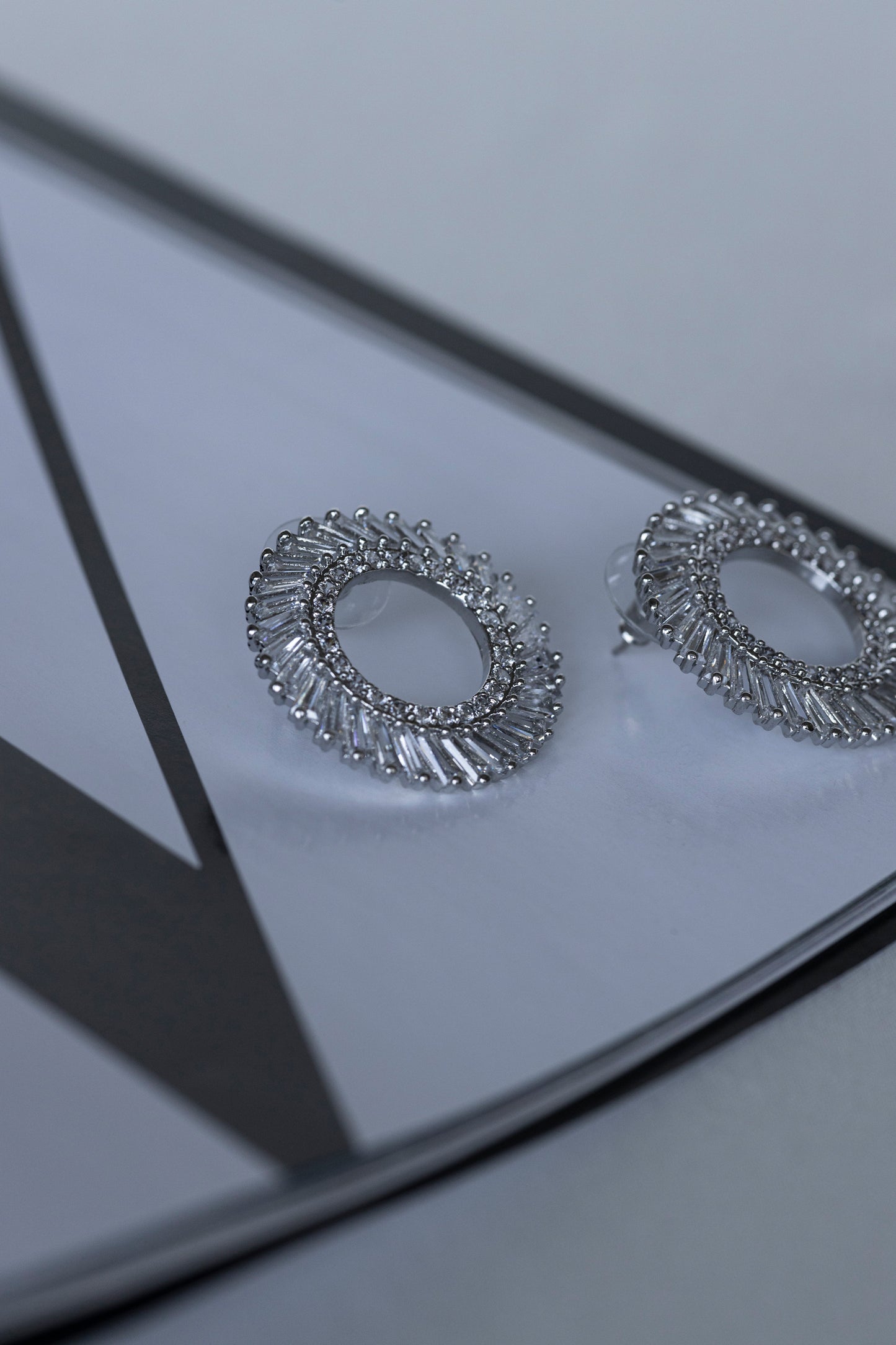 Silver Circle Earrings