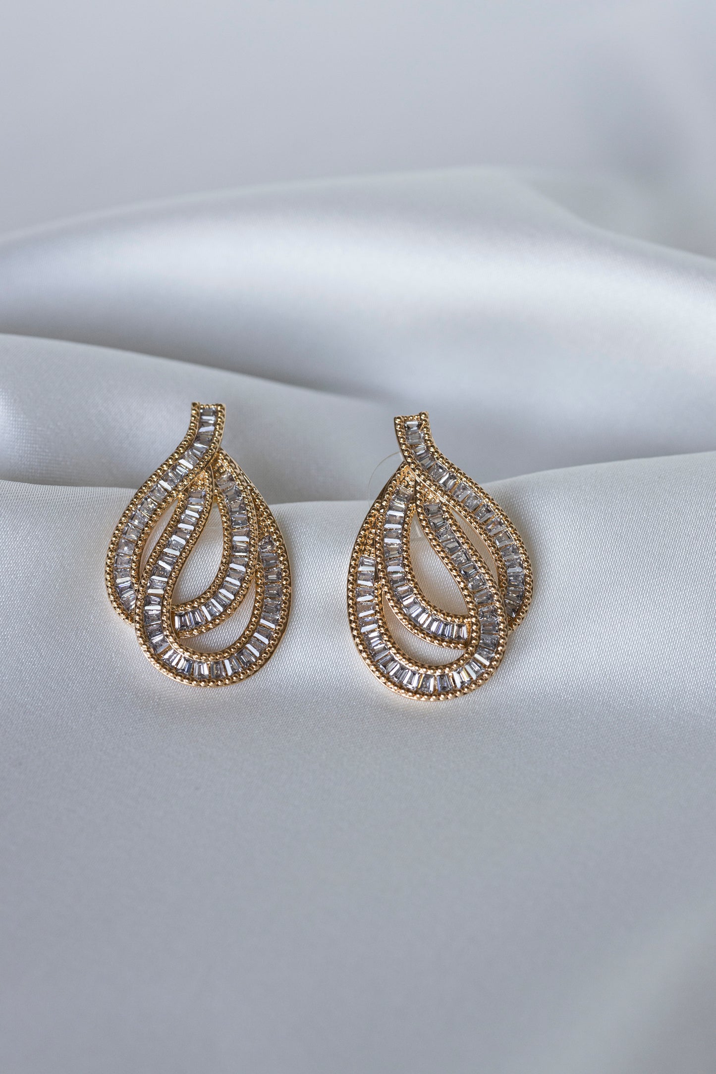 Gold Twist Earrings