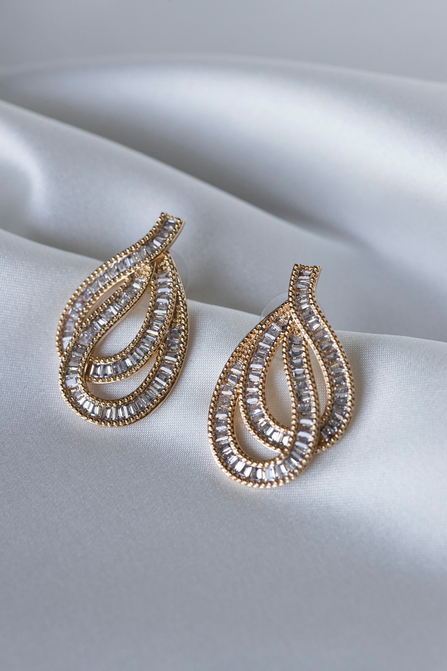 Gold Twist Earrings