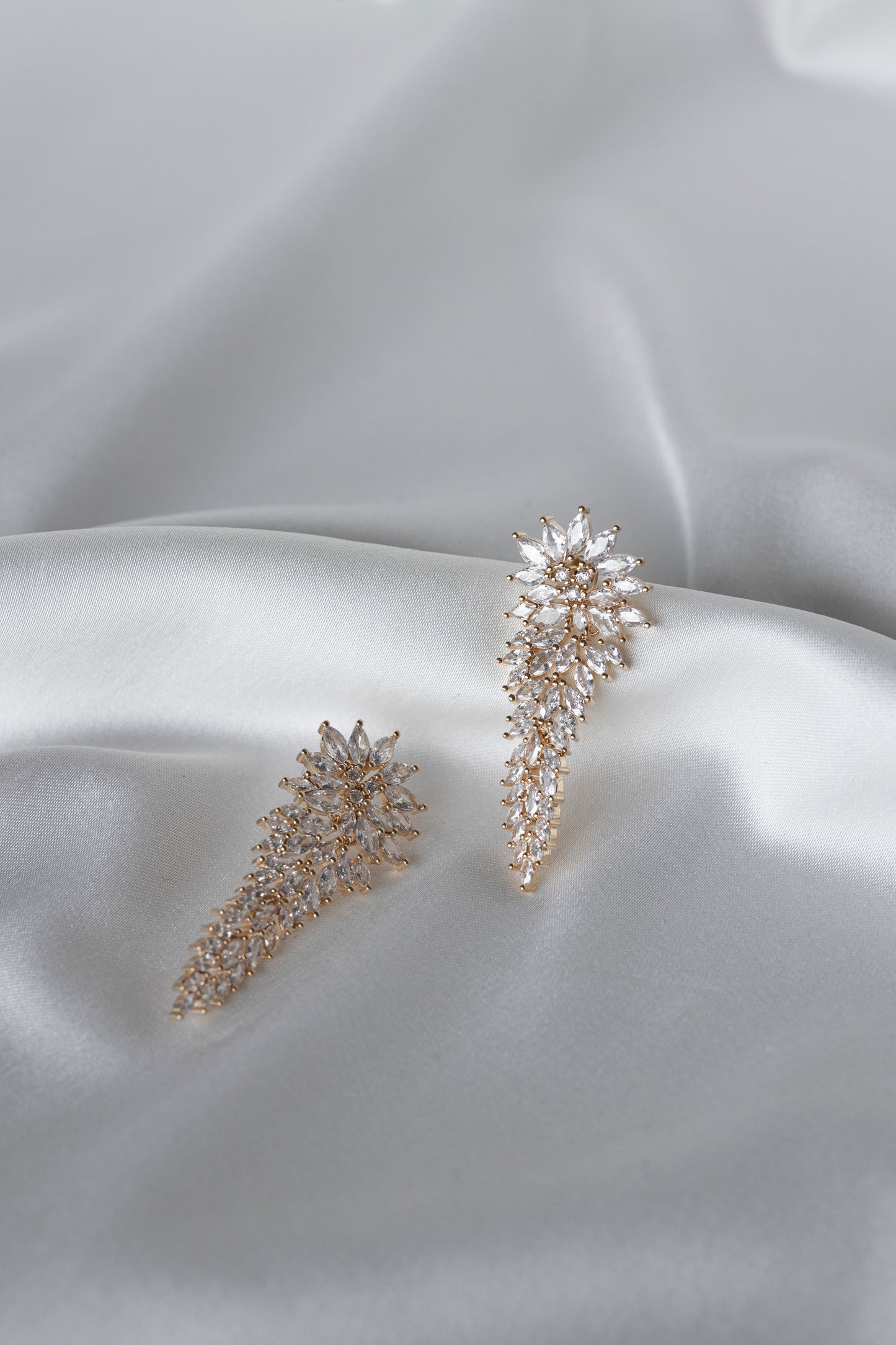Gold Pine Earrings