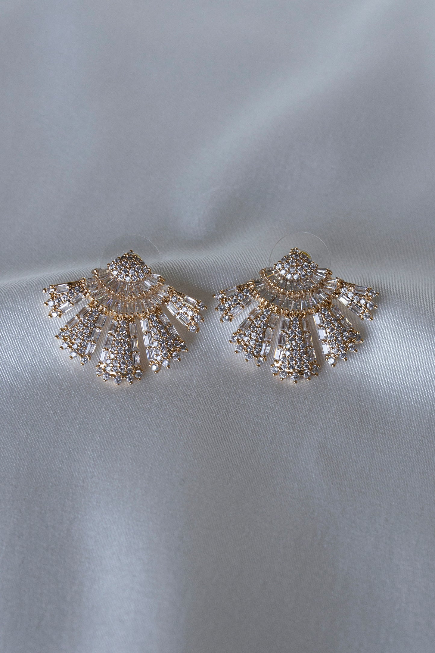 Gold Fan Earrings