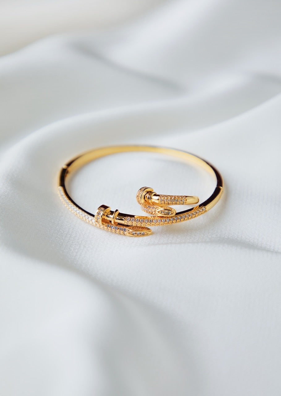 Gold Nail Bracelet