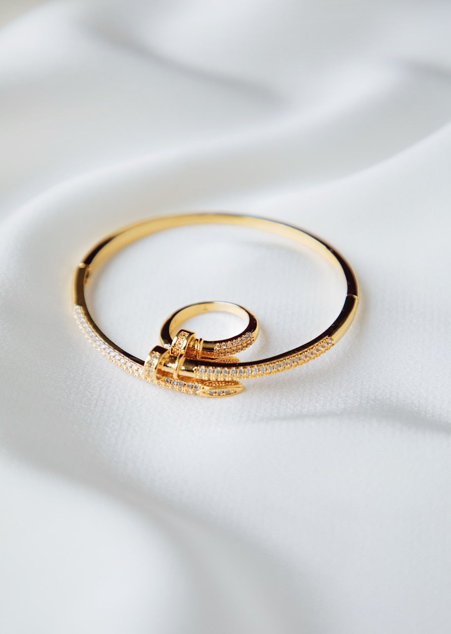 Gold Nail Ring