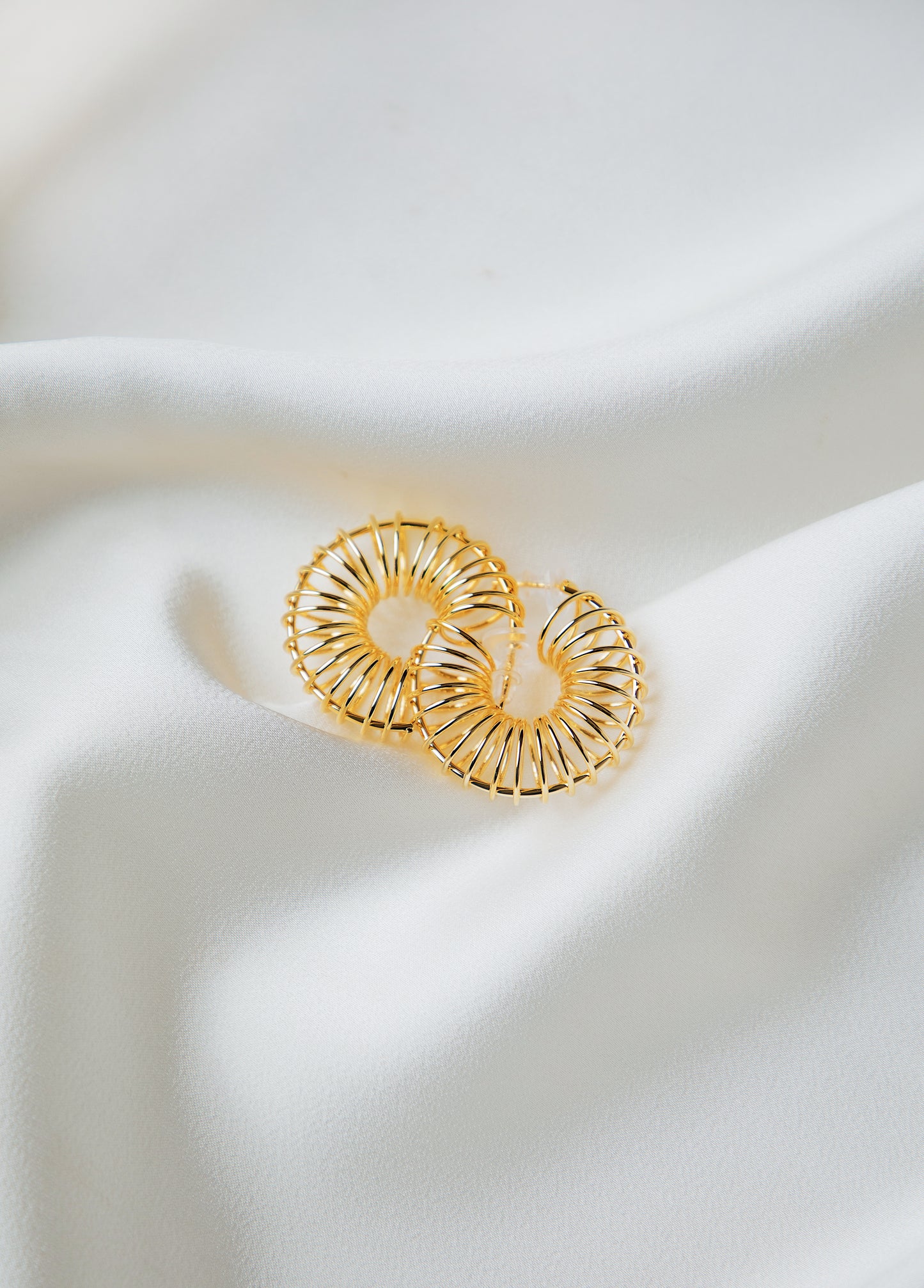 Gold Spiral Earrings