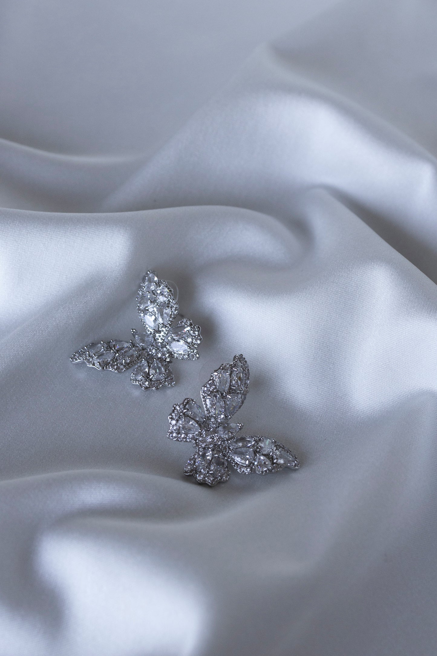 Silver Butterfly Earrings