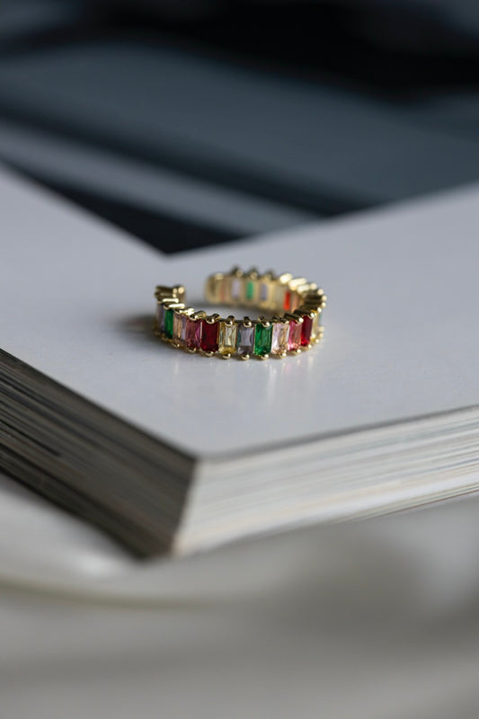 Multi Stone Stackable Ring