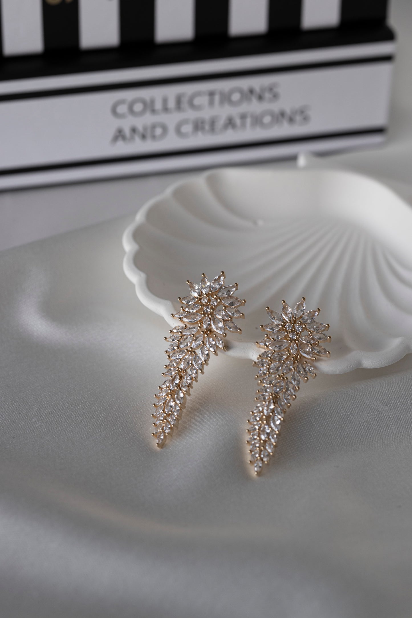 Gold Pine Earrings